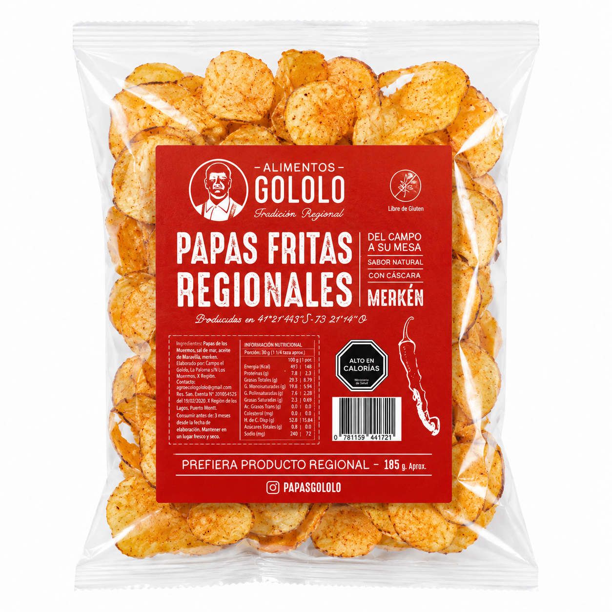 Papas fritas regionales con merkén