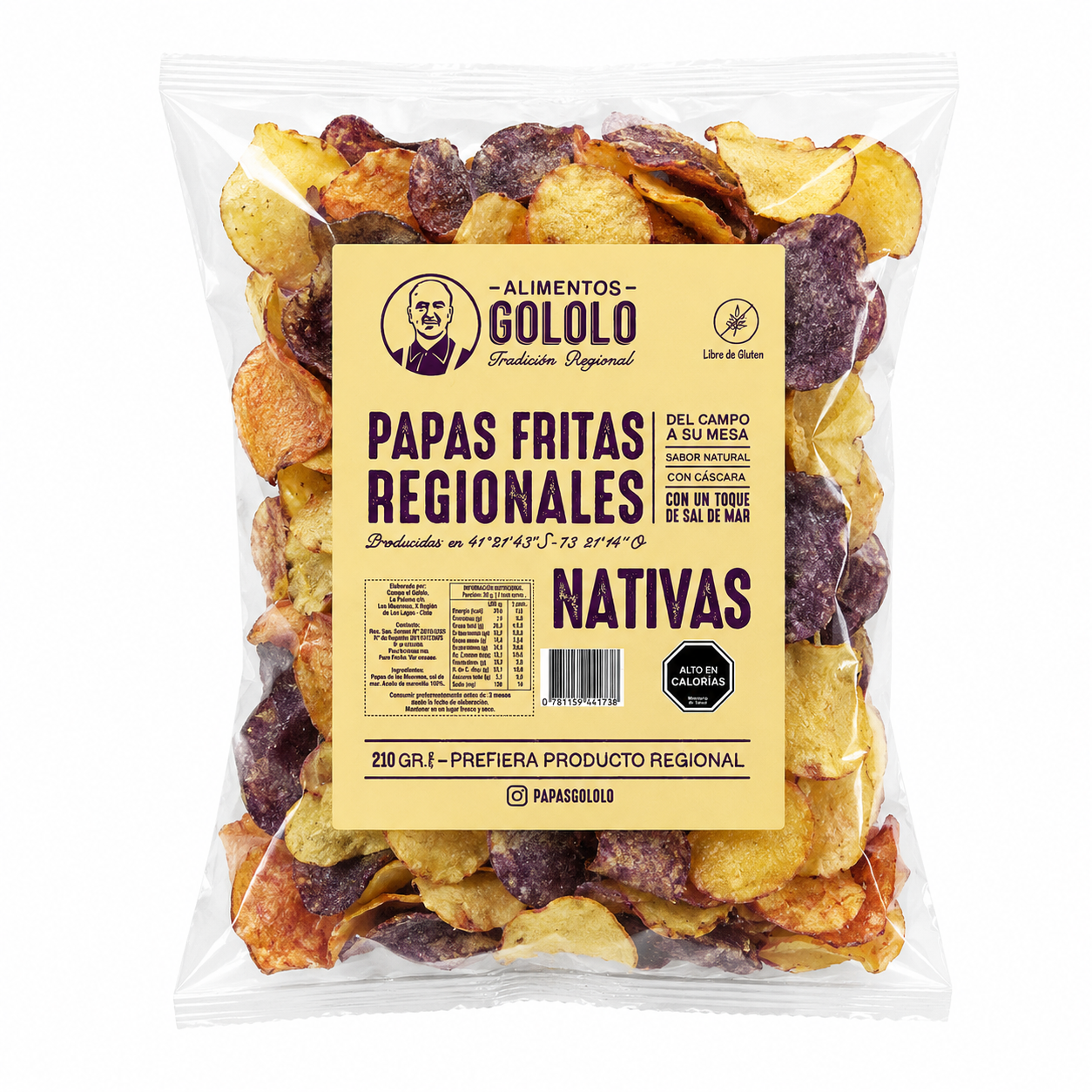 Papas fritas nativas Gololo