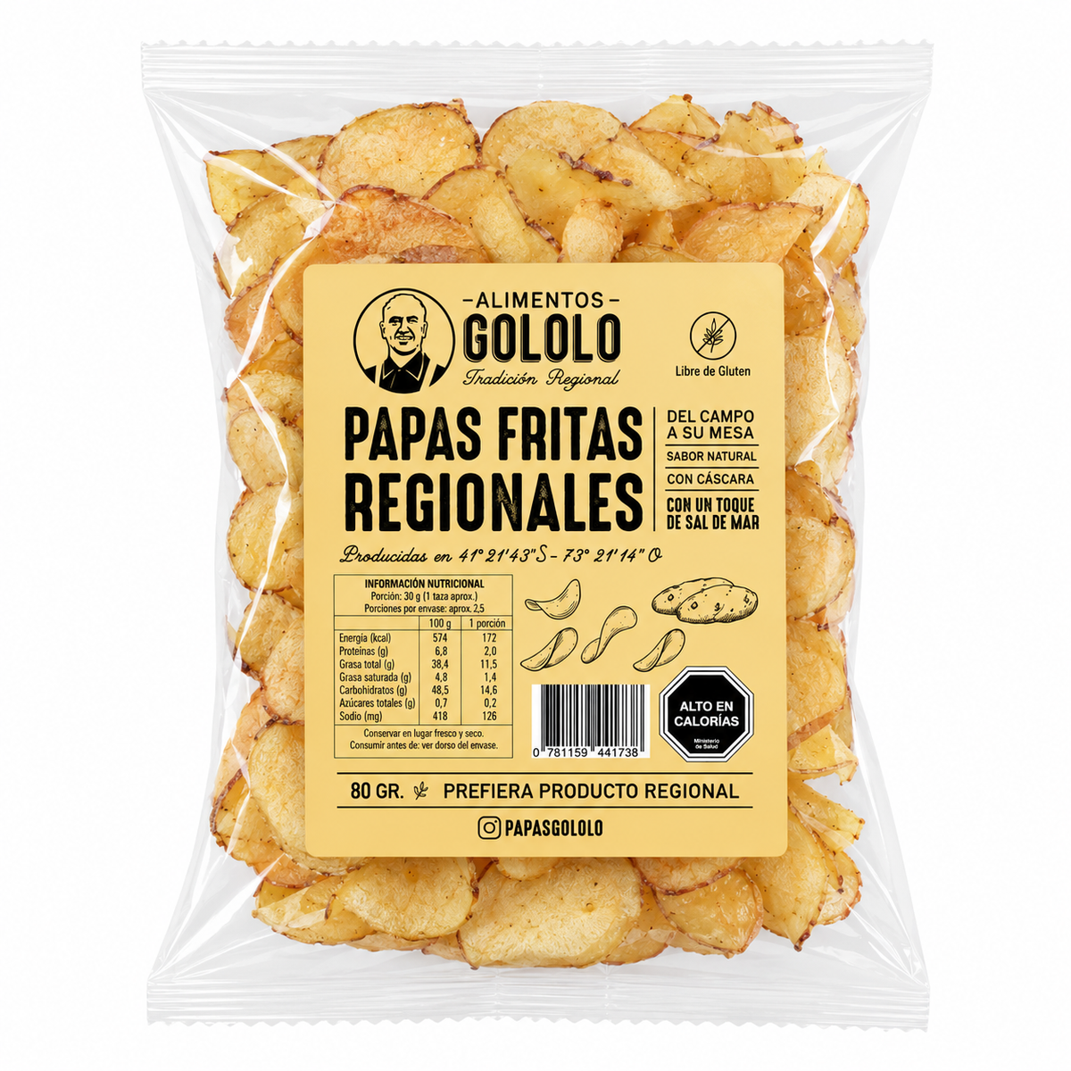Papas Fritas Regionales 80g