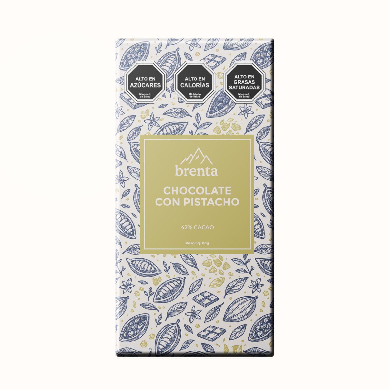 Chocolate con Pistacho 42% Cacao