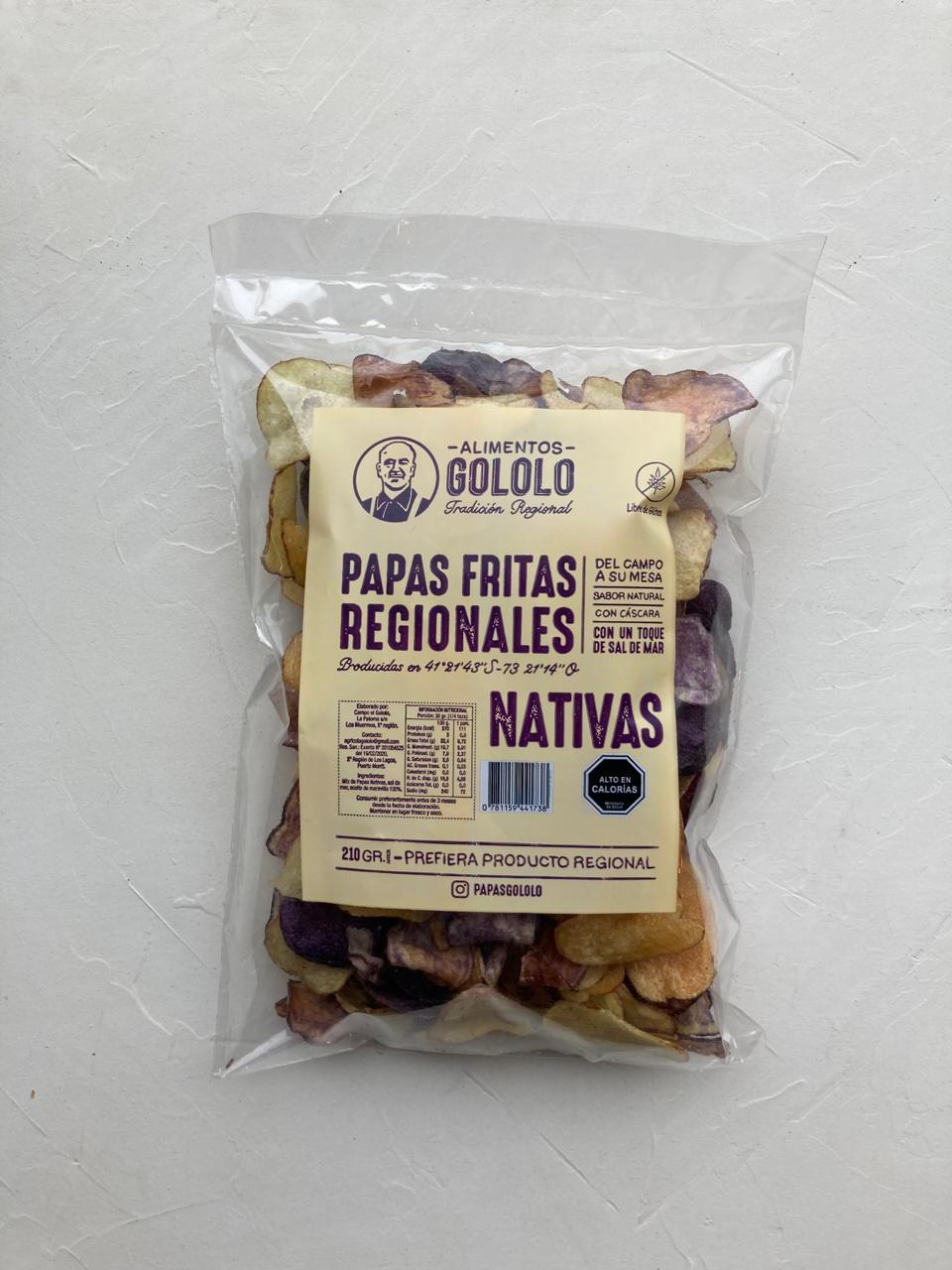 Papas Fritas Regionales Nativas — Caja 15 unidades