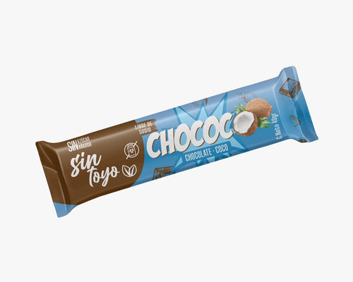 Barra Chococo de Sin Toyo, coco y chocolate, 40 g