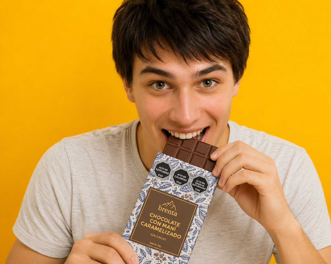 Chocolate con Mani Caramelizado 42% Cacao