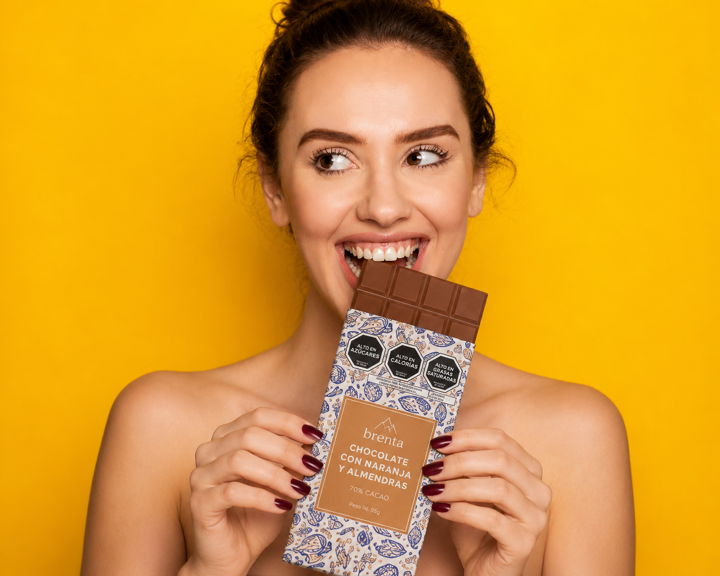 Chocolate con Naranja y Almendras 70% Cacao