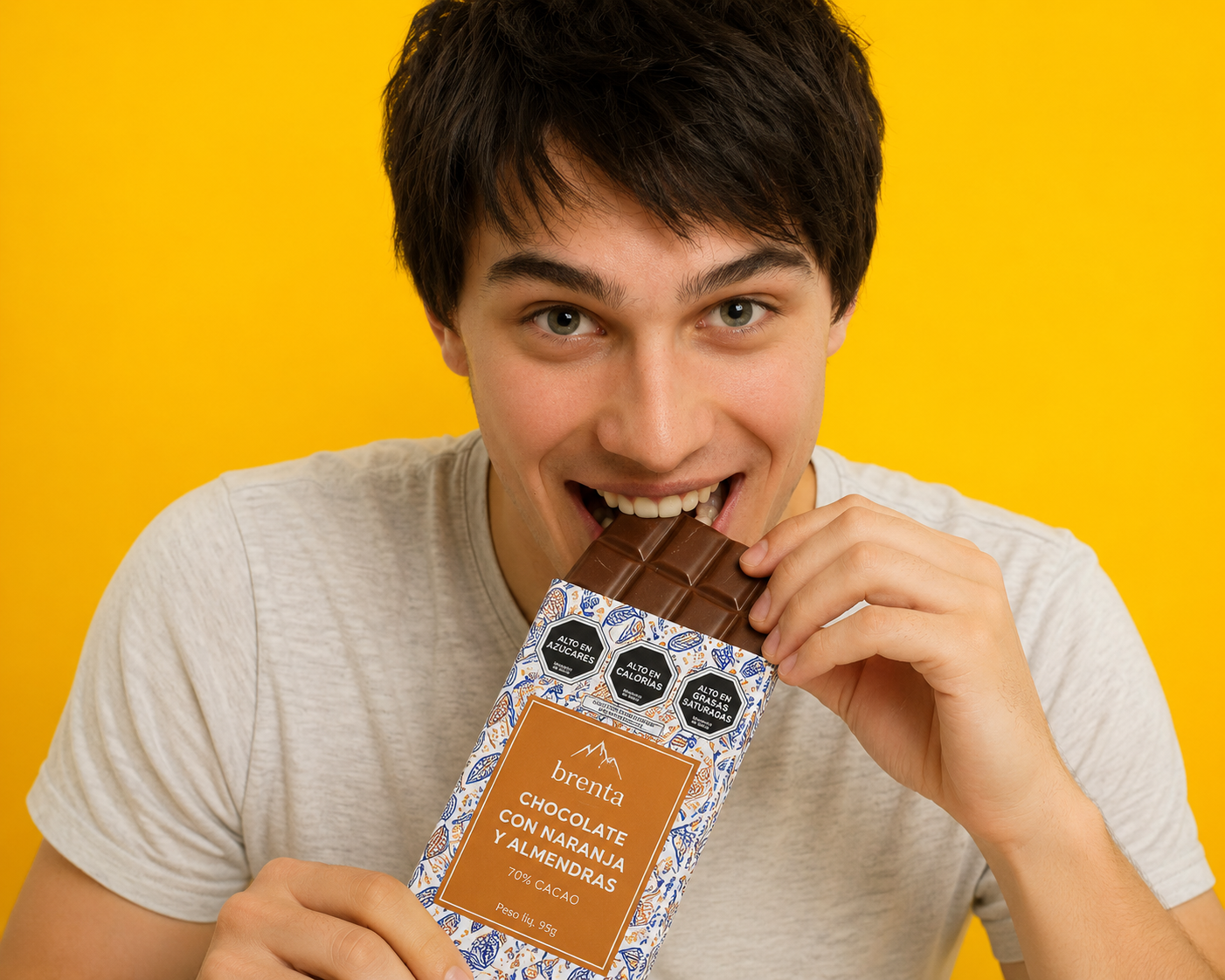 Chocolate con Naranja y Almendras 70% Cacao