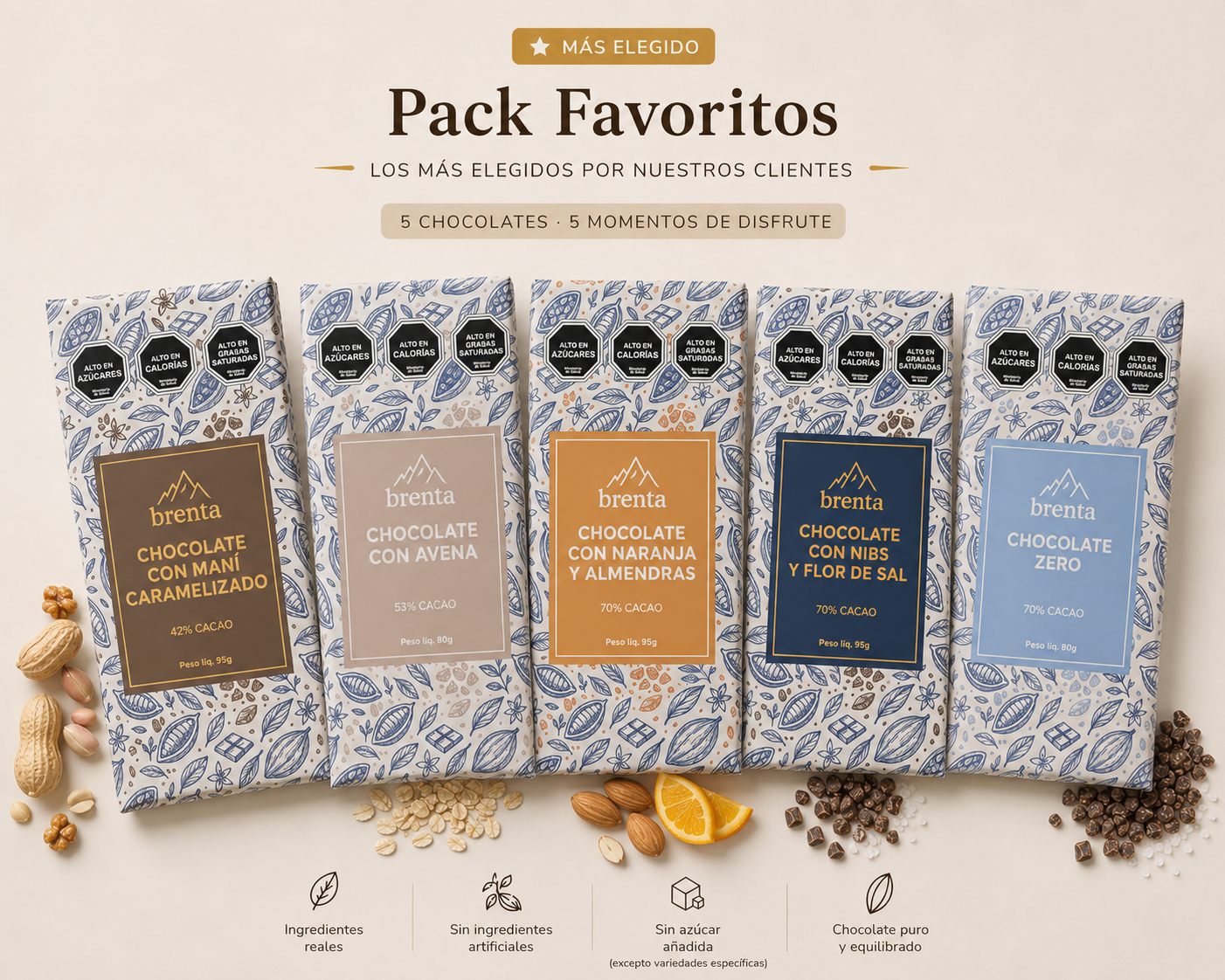 Pack Favoritos (5 unidades)