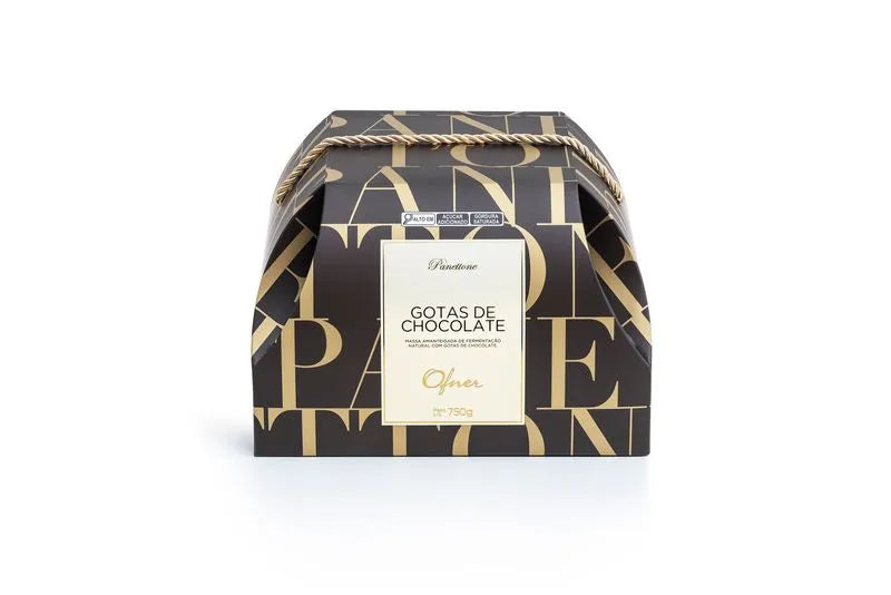 Panettone Ofner de 750 gramos con gotas de chocolate, sin fruta confitada