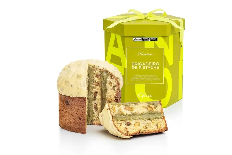 Panettone Ofner relleno de brigadeiro de pistacho, 1 kilo